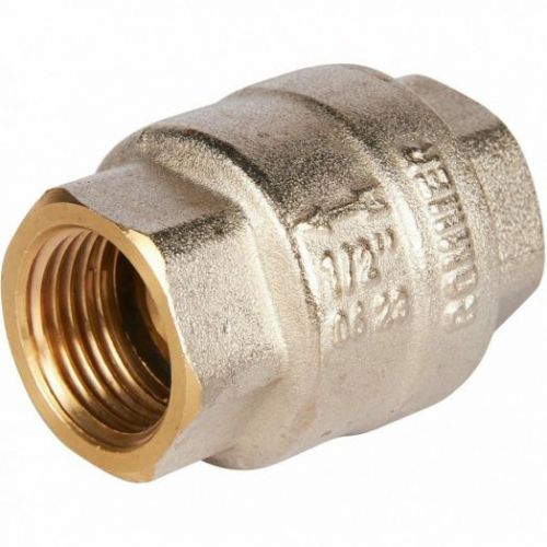 Клапан обратный пружинный муфтовый 1/2" с металлическим седлом ROMMER