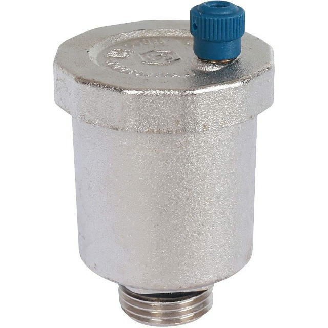 Воздухоотводчик автоматический 1/2, вертикальный выпуск, уплотнительное кольцо - NBR STOUT