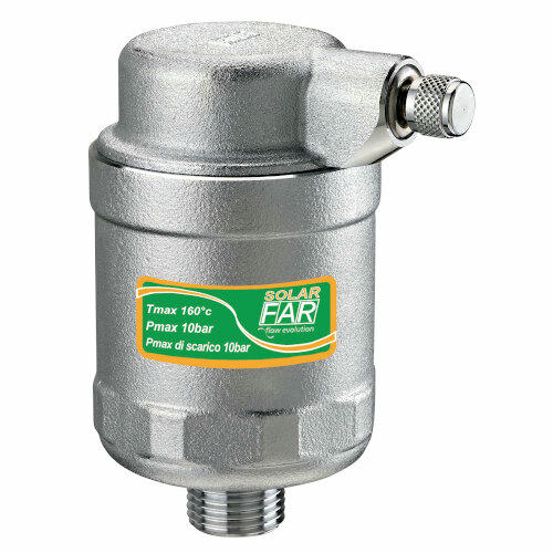 Воздухоотводчик SolarFAR 1/2 НР с боковым выпуском, прямой FAR