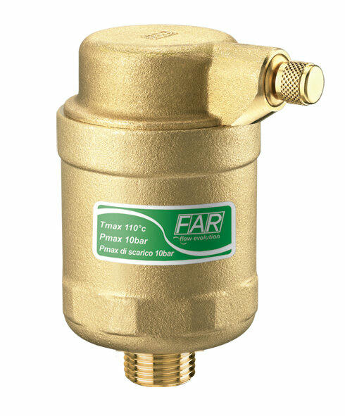 Воздухоотводчик 1/2 НР на высокое давление, прямой FAR