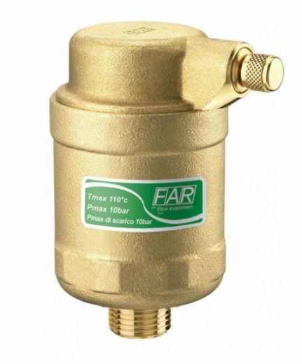 Воздухоотводчик 1/2 НР на высокое давление, прямой FAR