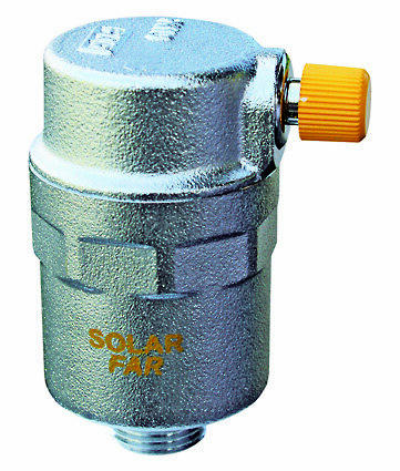 Воздухоотводчик SolarFAR с боковым выпуском 1/2 НР, прямой FAR