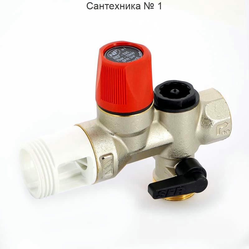 Группа безопасности бойлера SFR/NA 3/4" (7 бар) с направляющей для слива Watts