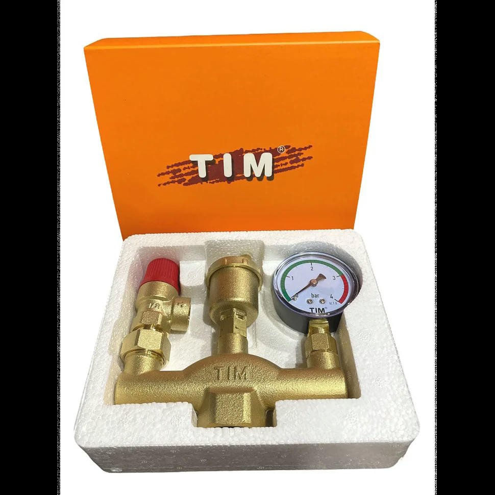 Группа безопасности котла 1'' ВР, 3 бар TIM