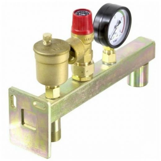 Группа безопасности котла с настенным креплением, 3 бар TIM