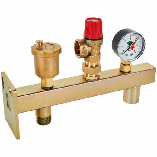 Группа подключения мембранного бака 3 бар, 3/4" ROMMER