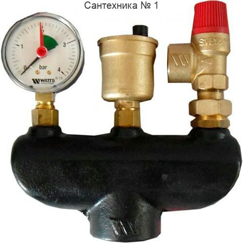 Группа безопасности котла KSG 30 G (1", 3 бар, до 50 кВт, чугун) Watts