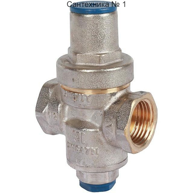 Редуктор давления PN16 ВВ 1/2 с выходом под манометр STOUT