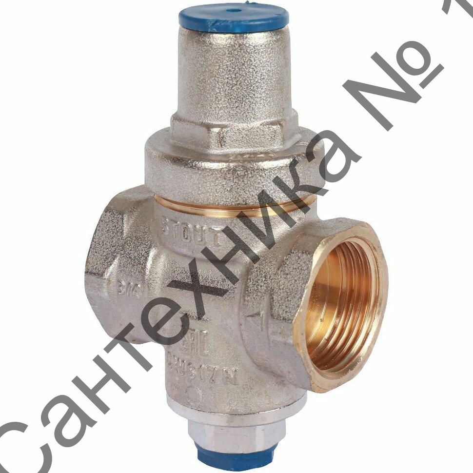 Редуктор давления PN16 ВВ 3/4 с выходом под манометр STOUT