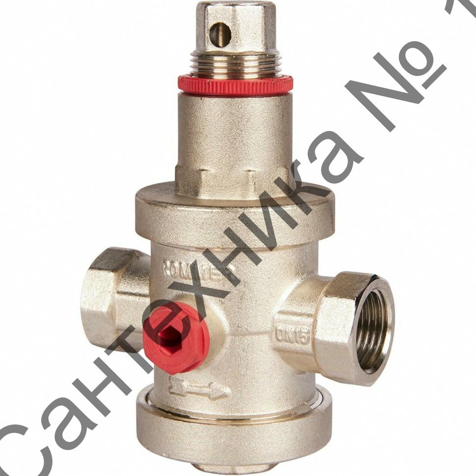Редуктор давления PN25 1/2" ВР с выходом под манометр ROMMER
