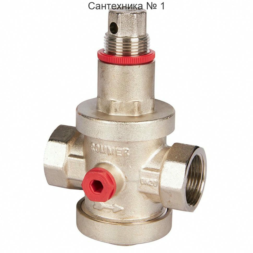 Редуктор давления PN25 3/4" ВР с выходом под манометр ROMMER