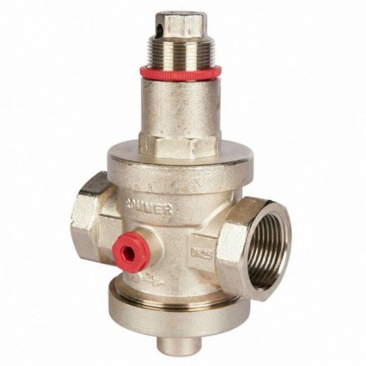 Редуктор давления PN25 1" ВР с выходом под манометр ROMMER