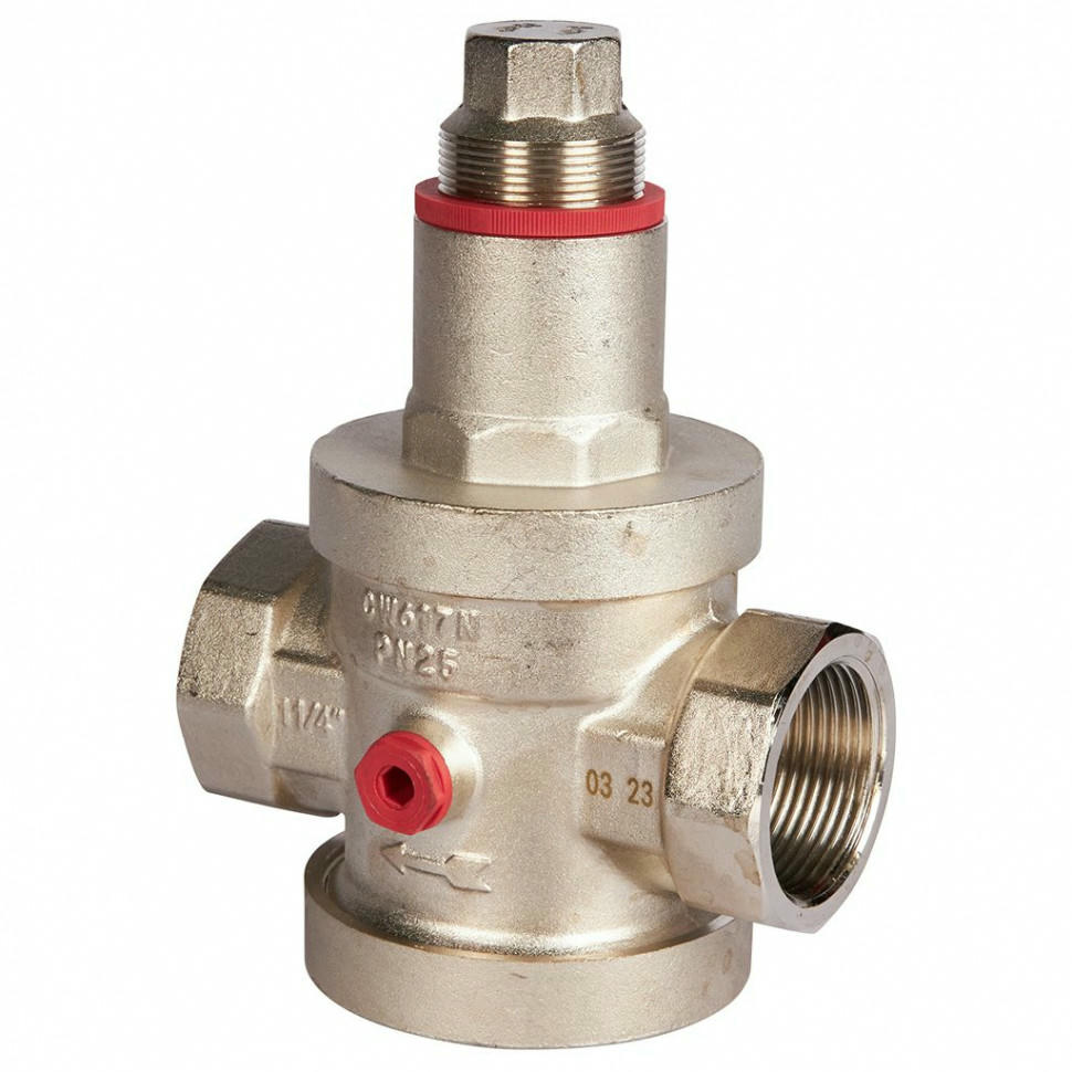 Редуктор давления PN25 1 1/4" ВР с выходом под манометр ROMMER