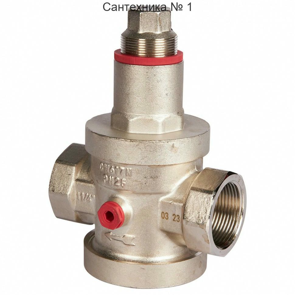 Редуктор давления PN25 1 1/4" ВР с выходом под манометр ROMMER