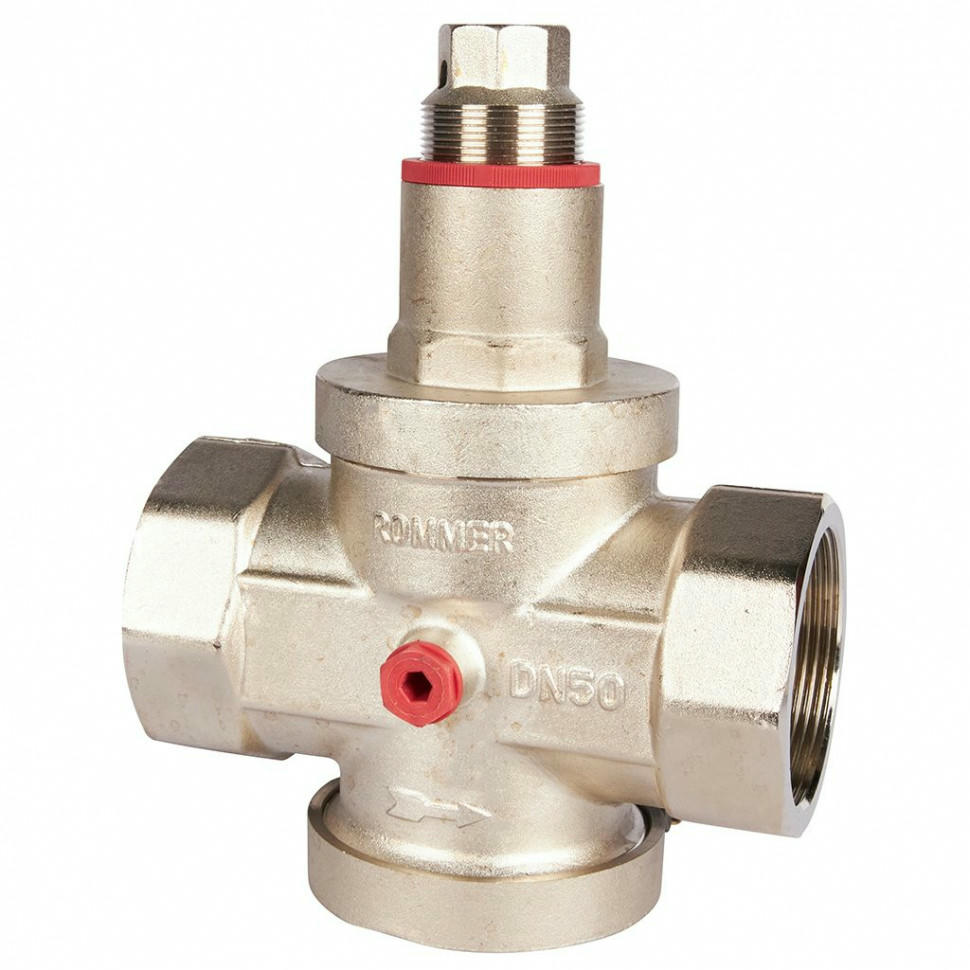 Редуктор давления PN25 2" ВР с выходом под манометр ROMMER