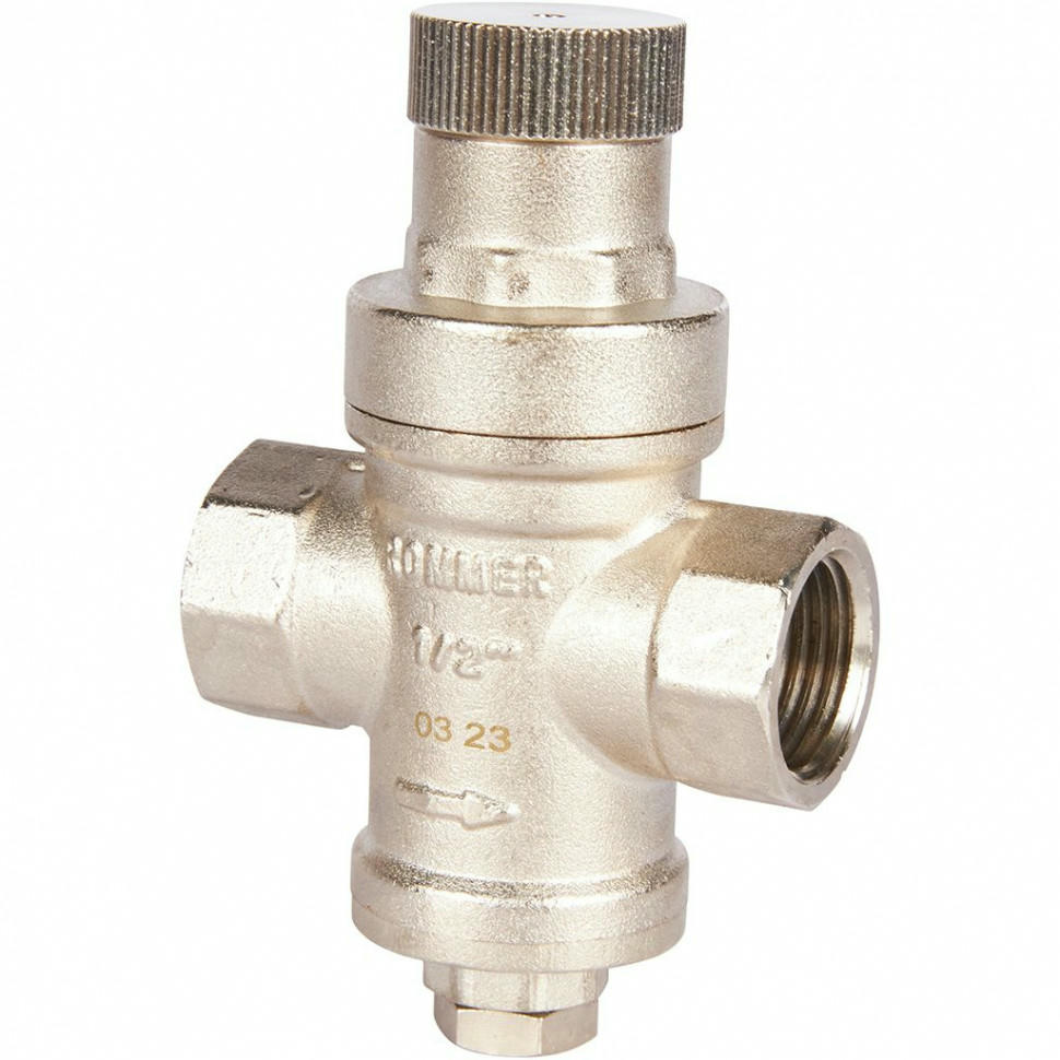Редуктор давления PN16 1/2" ВР без подключения манометра ROMMER
