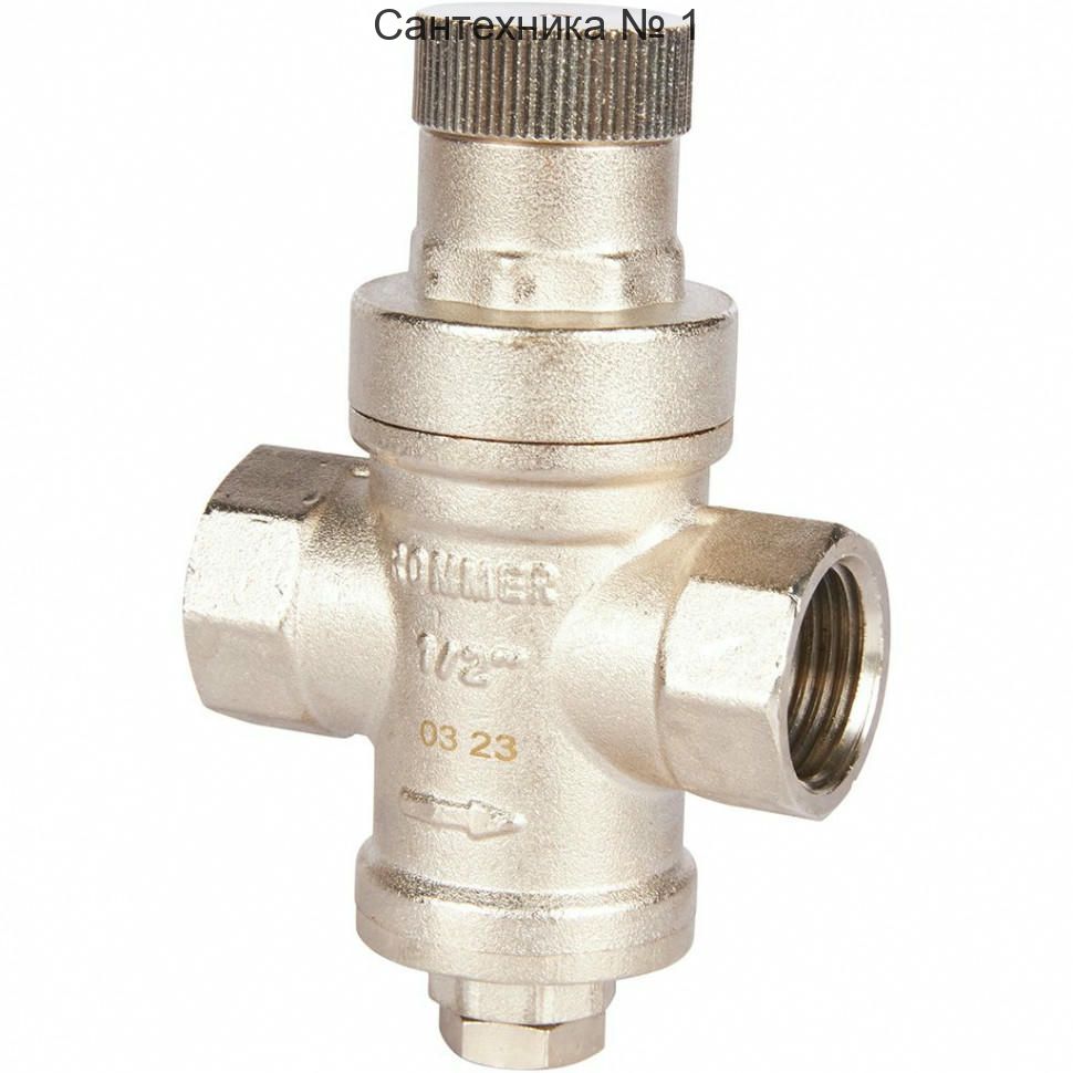 Редуктор давления PN16 1/2" ВР без подключения манометра ROMMER