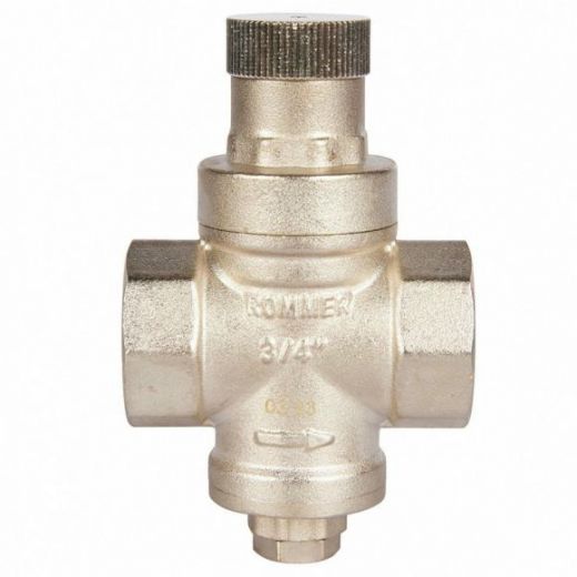 Редуктор давления PN16 3/4" ВР без подключения манометра ROMMER