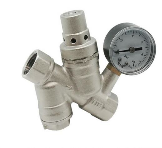 Редуктор давления с фильтром и манометром 3/4" TIM