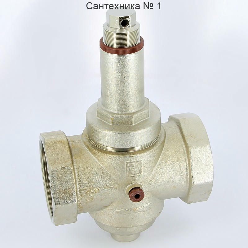 Редуктор давления ВВ 3" 1-6 бар PN25 под аксиальный манометр 1/4", никелированный EUROPRESS Itap