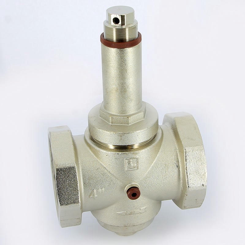 Редуктор давления ВВ 4" 1-6 бар PN25 под аксиальный манометр 1/4", никелированный EUROPRESS Itap