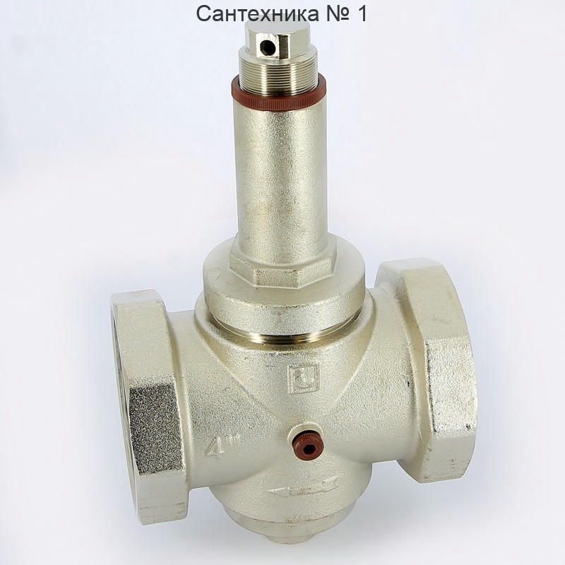 Редуктор давления ВВ 4" 1-6 бар PN25 под аксиальный манометр 1/4", никелированный EUROPRESS Itap