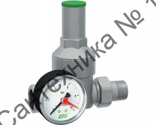 Редуктор давления 1/2" ВР-НР с манометром FAR