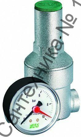 Редуктор давления 1" ВР-ВР с манометром FAR