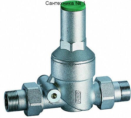 Редуктор НН 3/4 без манометра, хромированный FAR