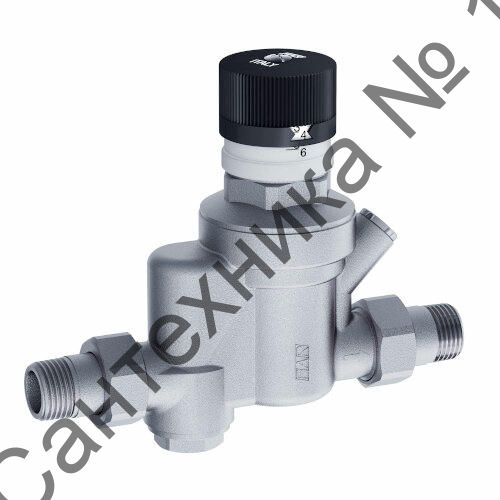 Редуктор с фильтром 3/4 НР-НР с визуализацией давления без манометра, 600 мкм FAR