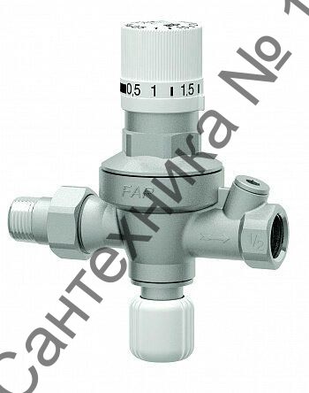 Редуктор автоматический 1/2 без манометра с визуализацией настраиваемого давления на выходе FAR