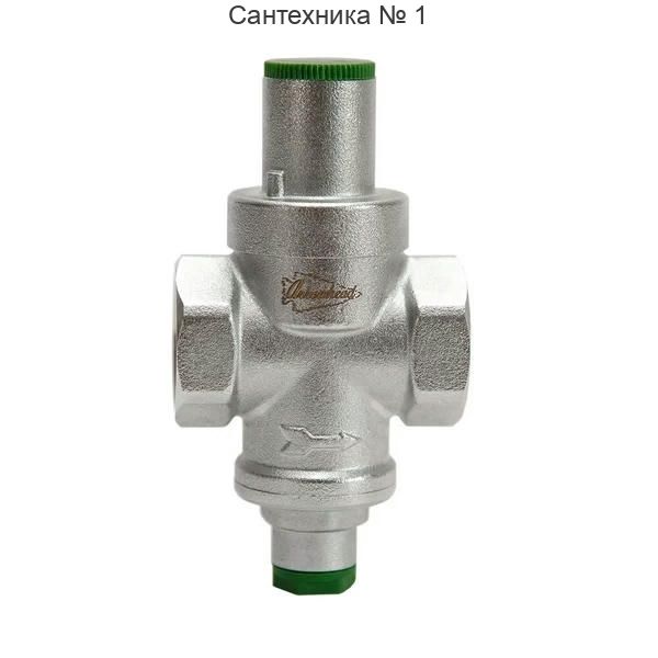 Редуктор давления поршневой 3/4" В 1,5-5,5 бар PN16 с отверстием под радиальный манометр 1/4", хром Arrowhead