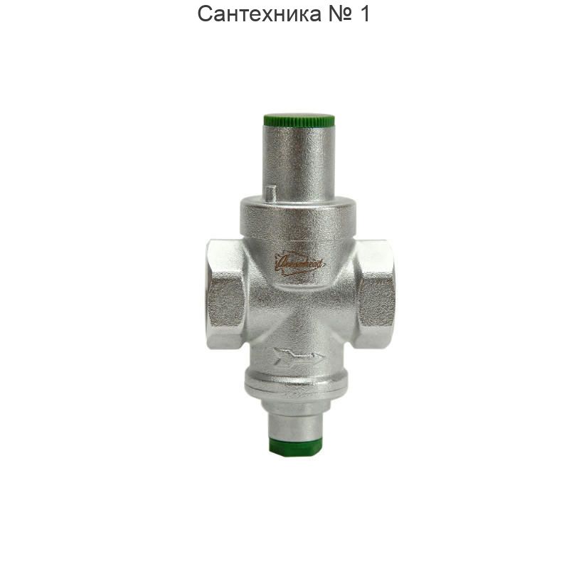 Редуктор давления поршневой 1 1/2" В 1,5-5,5 бар PN16 с отверстием под радиальный манометр 1/4", хром Arrowhead