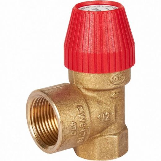 Клапан предохранительный для отопления 3 бар 1/2"x3/4" (477.132) STOUT
