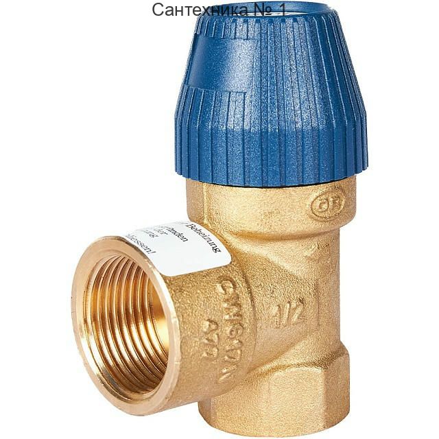 Клапан предохранительный для систем водоснабжения 10 бар 1/2"x3/4" (477.199) STOUT
