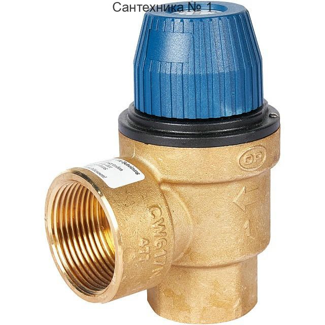 Клапан предохранительный для систем водоснабжения 10 бар 1"x1 1/4" (477.399) STOUT