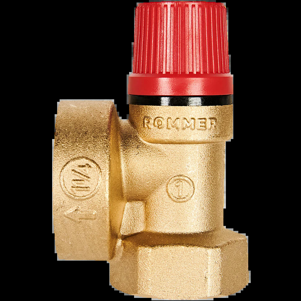 Клапан предохранительный для отопления 3 бар 1"x1 1/4" ROMMER