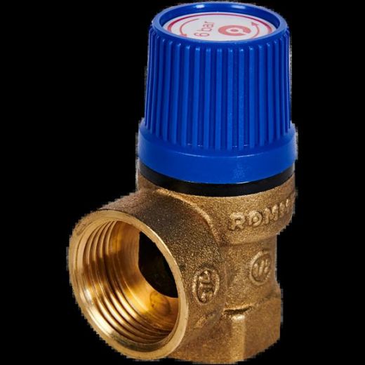 Клапан предохранительный для систем водоснабжения 6 бар 1/2"х3/4" ROMMER