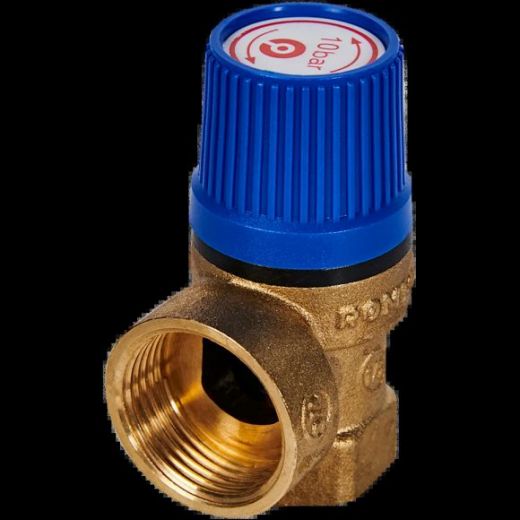 Клапан предохранительный для систем водоснабжения 10 бар 1/2"x3/4" ROMMER