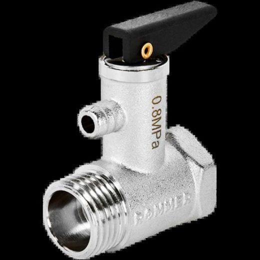 Клапан предохранительный для водонагревателя 8 бар 1/2" ROMMER