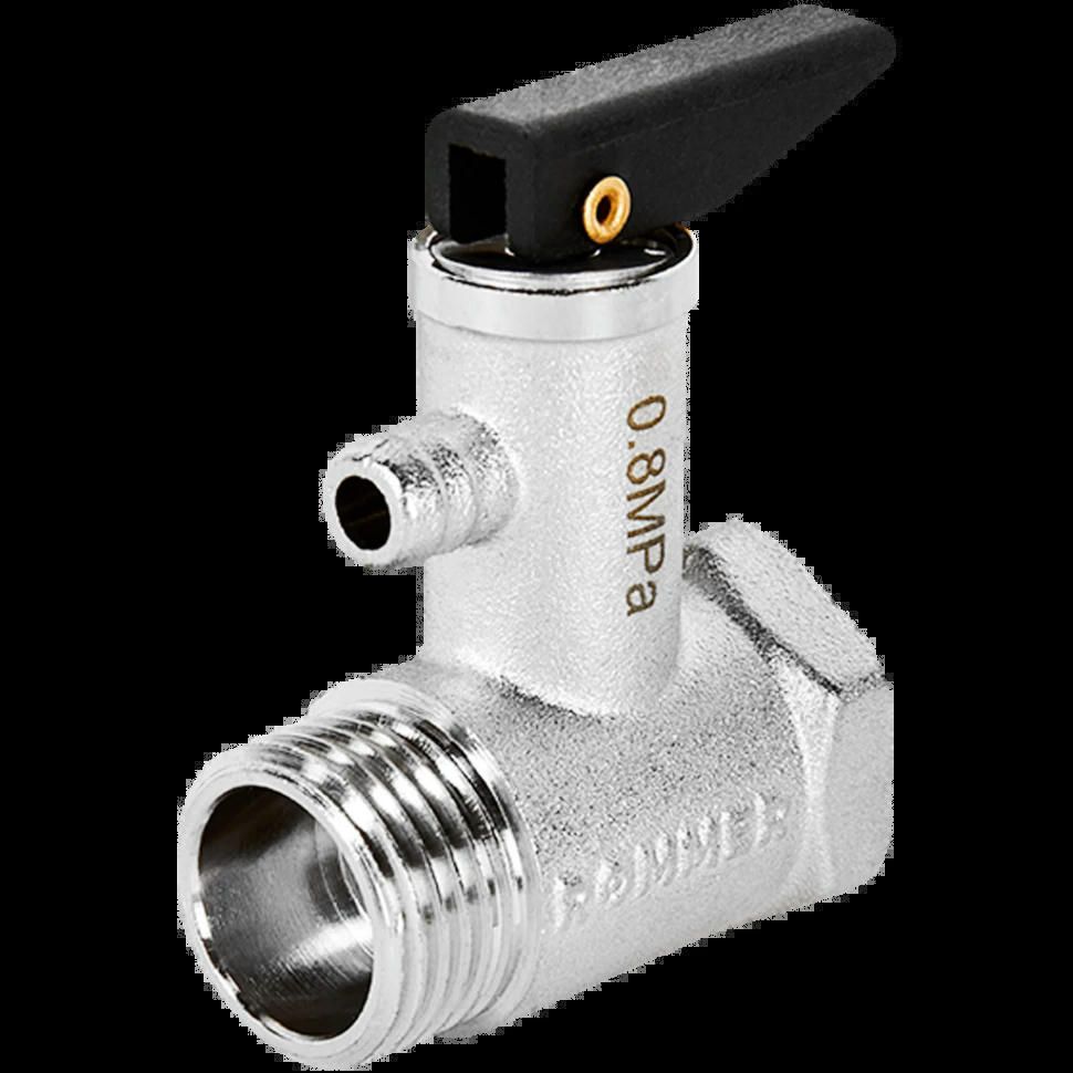 Клапан предохранительный для водонагревателя 8 бар 1/2" ROMMER