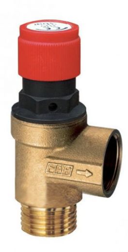 Клапан предохранительный 1/2 НР х 1/2 ВР, 7 бар FAR
