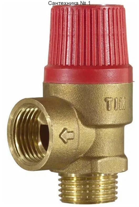 Клапан предохранительный ВН 1/2", 6 бар TIM