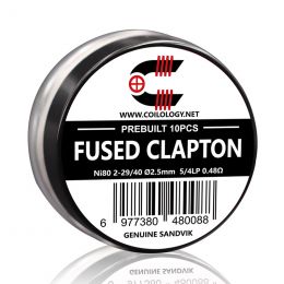 10 шт. Coilology Fused Clapton Pre-built Coil Ni80, набор готовых спиралей