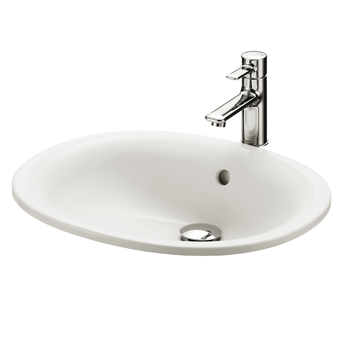 Раковина Toto NC/R LW762Y 53х45 встраиваемая