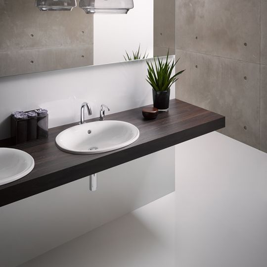 Раковина Toto NC/R LW762Y 53х45 встраиваемая схема 3