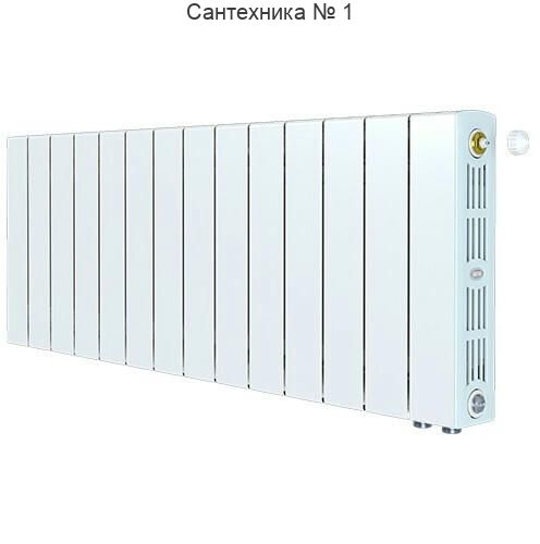 Радиатор биметаллический RIFAR SUPReMO VENTIL 350 14 секций, нижнее правое подключение (белый RAL 9016)