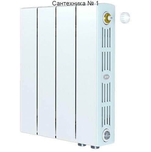 Радиатор биметаллический RIFAR SUPReMO VENTIL 350 4 секции, нижнее правое подключение (белый RAL 9016)