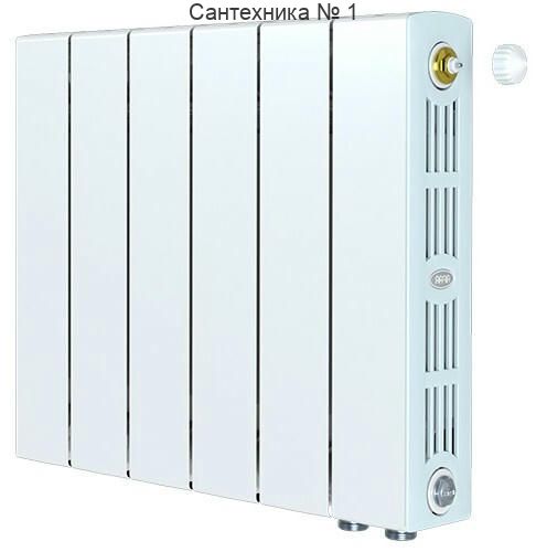 Радиатор биметаллический RIFAR SUPReMO VENTIL 350 6 секций, нижнее правое подключение (белый RAL 9016)