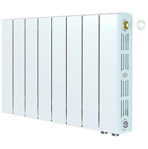 Радиатор биметаллический RIFAR SUPReMO VENTIL 350 8 секций, нижнее правое подключение (белый RAL 9016)